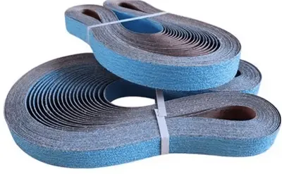 High-efficiency grinding fiber-reinforced abrasive belts
